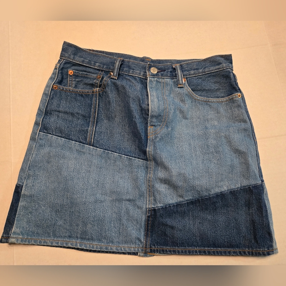 Levi’s Patchwork Denim Skirt - image 2